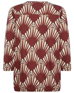 Soya Concept Shirtbluse Sc-Felicity Aop 555 Baumwollmischung - Rot