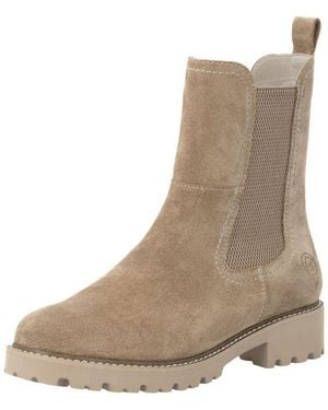 Remonte Stiefelette Veloursleder Stiefelette - Natur