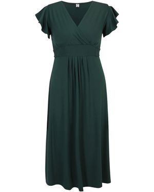 Bebefield Midikleid Luna (1-tlg) Falten - Grün