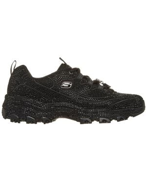 Skechers All Over Rhinestone And Embroidery Sneaker - Schwarz