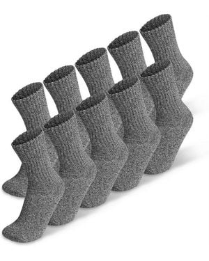 normani Sportsocken 10 Paar Arbeits- Und Sportsocken Extrem Stabil (10 Paar) Atmungsaktiv Und Klimaregulierend - Grau