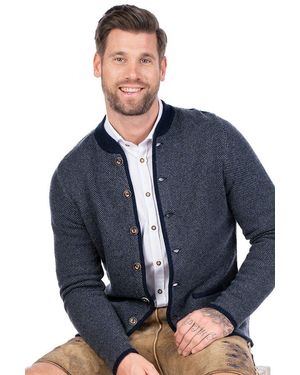 Spieth & Wensky Trachtenstrickjacke Strickjacke - Blau