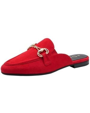 Marco Tozzi Feel, Mt Soft Lining Mit Blockabsatz Blockabsatz Sabot Feel - Rot