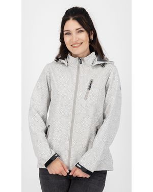 DEPROC Active Funktionsjacke SHELBY XV OS WMN mit abnehmbarer Kapuze - Weiß