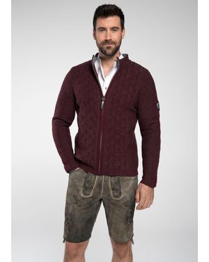 Spieth & Wensky Trachtenstrickjacke Strickjacke "Filch - Rot