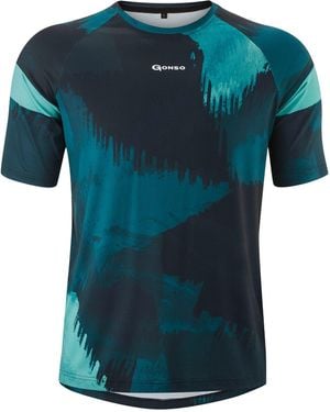 Gonso Shirt Übergrößen Radtrikot Masino blau Print