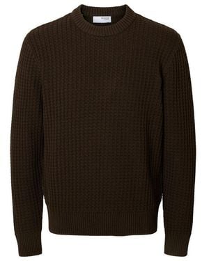 SELECTED Strickpullover - Schwarz