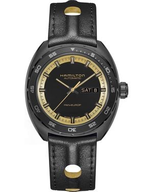 Hamilton Pan Europ Automatikuhr, Mit Wechselband - Schwarz