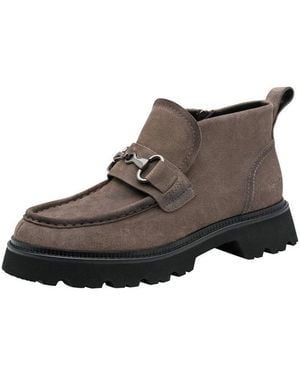 Tamaris Touch-It Aus Leder Kein Absatz 1-25451-47 Stiefelette Touch-It - Braun