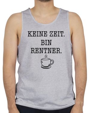 Shirtracer Tanktop Keine Zeit - Grau