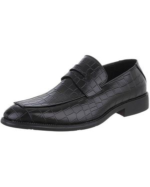 CoolWalk Herren Businessschuhe Elegant Slipper (87284602) Blockabsatz Business-Schuhe - Schwarz