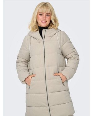 ONLY Steppjacke Onldolly Long Corduroy Puffer Otw Aus Feinem Cordmaterial - Natur