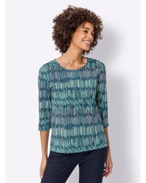 Sieh an! T- 3/4-Arm-Shirt - Blau