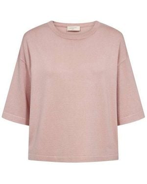 Freequent Strickpullover Fqconny-Pullover 3/4-Arm Mit Weitem Ärmeln - Pink