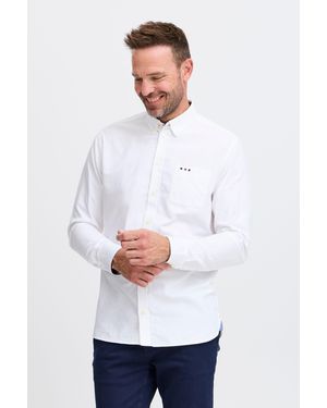 Fq1924 Businesshemd FQSTEVEN oxford LS shirt - Weiß