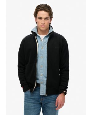Superdry Sweatshirt ESSENTIAL LOGO TRACK TOP - Schwarz