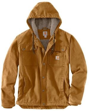 Carhartt Arbeitsjacke Bartlett Jacket Mit Kapuze Und Warmem Futter - Braun