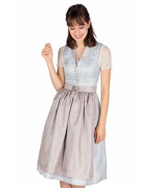 Marjo Midi Dirndl 2tlg. - Blau