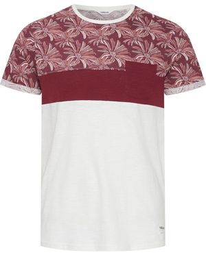 Solid Rundhalsshirt SDFlorian Kurzarmshirt mit Bustttasche - Rot
