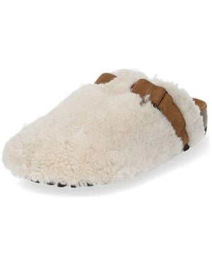 Shepherd Pantoletten Lammfell Pantolette - Weiß