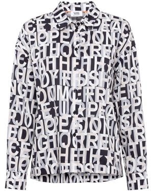 just white Hemdbluse Bluse /1 Arm - Weiß