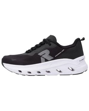 Rieker W3505 Damen Sneaker Turnschuhe, Sportschuhe, Freizeitschuhe, Halbschuhe, Schnürschuhe - Schwarz