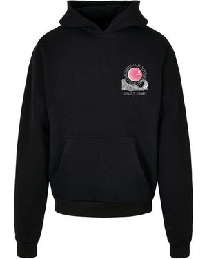 Merchcode Kapuzenpullover Sunset Charm Oversized Hoody (1-Tlg) - Schwarz