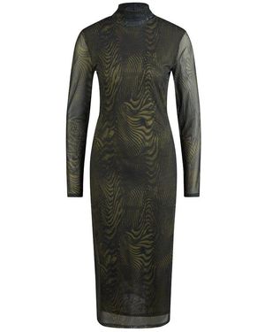 MARC AUREL Meshkleid Kleider-Jersey khaki varied - Schwarz