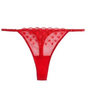 Next String Premium-Tanga Mit Herzstickerei (1-St) - Rot