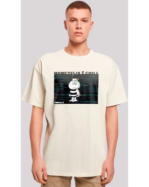 F4NT4STIC T-Shirt Die Biene Maja Honeyflix And Chill Nostalgie, Retro, Heroes of Childhood - Natur
