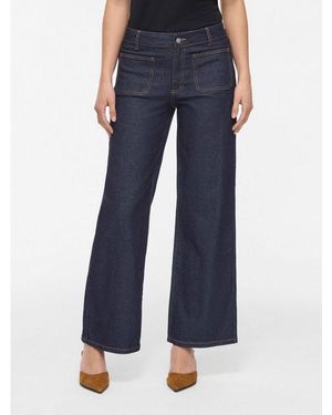 Vila Weite Jeans Viflorie Rio Rw Wide Pocket Jeans - Blau