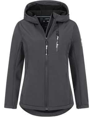 Sublevel Softshelljacke Frühlings Softshell Outdoor Regen Übergangs Jacke - Grau
