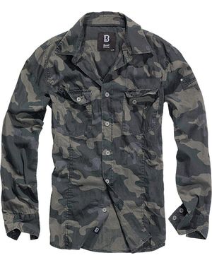 BRANDIT Funktionshemd SlimFit Hemd - Grau