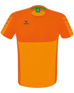 Erima Six Wings T-Shirt Kurzarm-Shirts Polyester - Orange