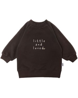 Liliput Sweatshirt little and loved aus weichem Baumwoll-Material - Schwarz