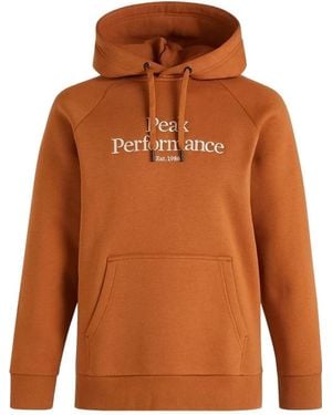 Peak Performance Kapuzenpullover - Orange