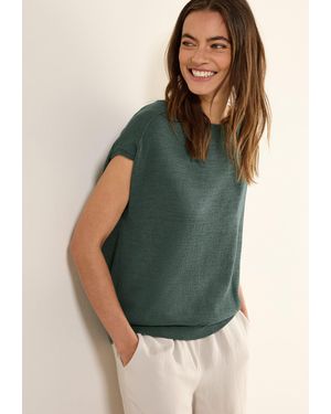 Cecil Strickpullover ärmellos, mit Viskose - Grün