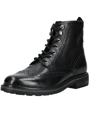 Clarks Stiefelette Leder Schnürstiefelette - Schwarz