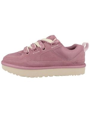 UGG Lo Lowmel Damen Sneaker Turnschuhe, Sportschuhe, Freizeitschuhe, Halbschuhe, Schnürschuhe - Lila