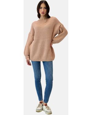 Elara Strickpullover Casual (1-tlg) - Natur