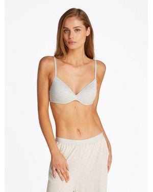 Tommy Hilfiger Push-Up-Bh Wireless Push Up Bra Mit Logoschriftzügen An Den Kanten - Weiß