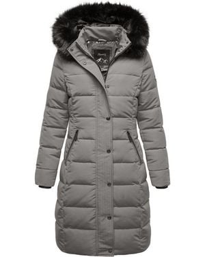 REPUBLIX Winterjacke Talia Damen Gefütterte Dicke Winter Jacke Mantel Parka Mit Kapuze - Grau