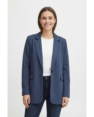 Freequent Jackenblazer FQNANNI mit Knopfverschluss und Reverskragen - Blau