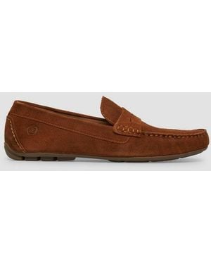 S.oliver Slipper Schnürschuh Elegante Loafer Aus Leder - Braun