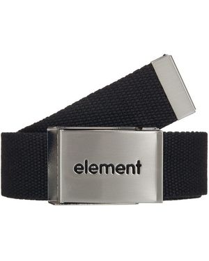 Element Stoffgürtel Lowcase Webbing - Schwarz