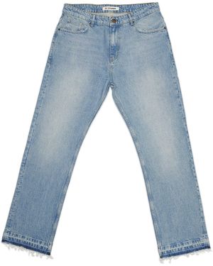 2Y Studios Bequeme Jeans Studios 2Y Arun Open Hem Straight - Blau