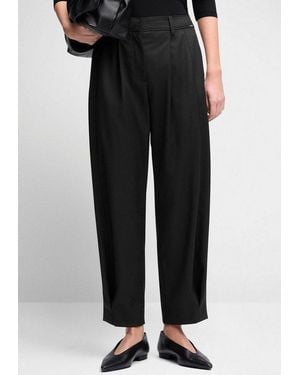 Cinque Bundfaltenhose Cioptis Mit Schmal Zulaufendem Bein - Schwarz