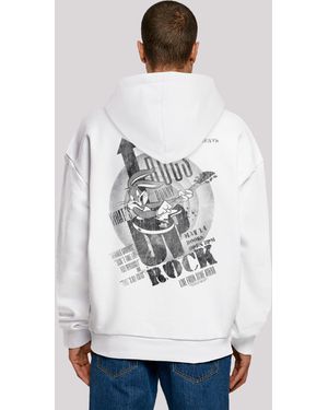 F4NT4STIC Kapuzenpullover Looney Tunes Bugs Bunny What's Up Rock Print - Weiß