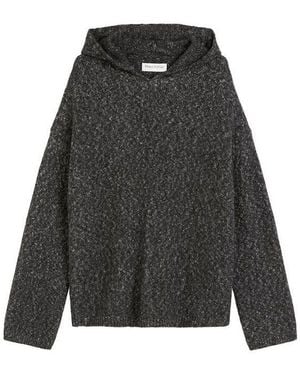 Marc O' Polo Wollpullover Marc O' Polo Da.Strick Pullover, Longsleeve, With Hood - Schwarz