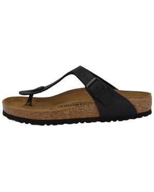 Birkenstock Gizeh Birko-Flor Normal Erwachsene Zehentrenner Sandalen, Sandaletten, Sommerschuhe, Badeschuhe, Zehentrenner - Schwarz